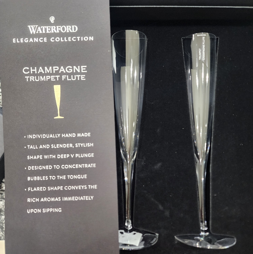 Waterford Trumpet Champagne Flutes